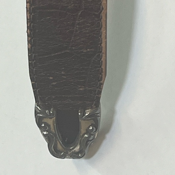 Vintage Brighton Disney Mickey Hearts Brown Leather Belt - Picture 12 of 16